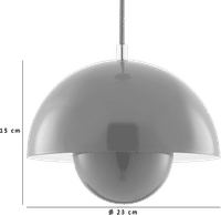 Flower Pot Lamp Black image.