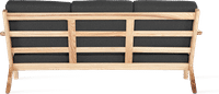GE 290 Plank 3 Seater Sofa Charcoal Grey/Ash Wood image.