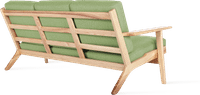 GE 290 Plank 3 Seater Sofa Light Green/Ash Wood image.