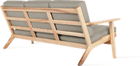 GE 290 Plank 3 Seater Sofa Light Pebble Grey/Ash Wood image.