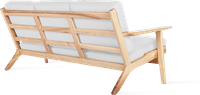 GE 290 Plank 3 Seater Sofa White/Ash Wood image.