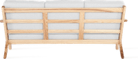 GE 290 Plank 3 Seater Sofa White/Ash Wood image.