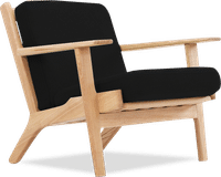GE 290 Plank Chair Black/Ash Wood image.