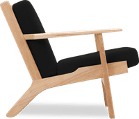 GE 290 Plank Chair Black/Ash Wood image.