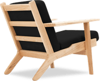 GE 290 Plank Chair Black/Ash Wood image.