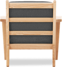 GE 290 Plank Chair Charcoal Grey/Ash Wood image.