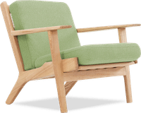 GE 290 Plank Chair Light Green/Ash Wood image.
