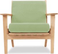 GE 290 Plank Chair Light Green/Ash Wood image.