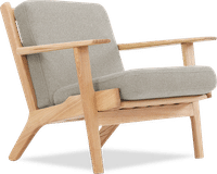 GE 290 Plank Chair Light Pebble Grey/Ash Wood image.