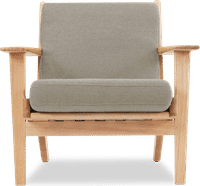 GE 290 Plank Chair Light Pebble Grey/Ash Wood image.
