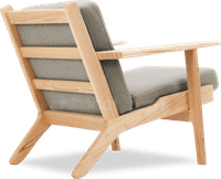 GE 290 Plank Chair Light Pebble Grey/Ash Wood image.