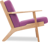 GE 290 Plank Chair Purple/Ash Wood image.