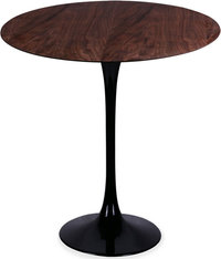 Tulip Side Table Walnut Veneer/Black image.