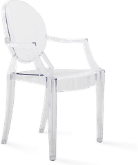 Louis Ghost Armchair Clear image.
