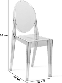 Ghost Chair - Transparent Clear image.