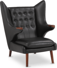 Teddy Bear Chair Premium Leather/Black  image.