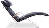 FK87 Style Grasshopper Lounge Chair Black  image.