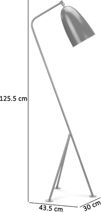 Grasshopper Style Floor Lamp Grey image.