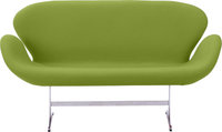 The Swan Sofa Wool/Light Green image.