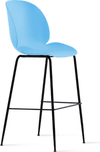 Beetle Style Barstool Blue/Black image.