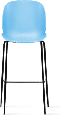 Beetle Style Barstool Blue/Black image.