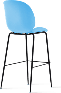 Beetle Style Barstool Blue/Black image.