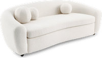Half Moon Sofa Boucle image.