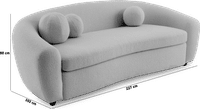 Half Moon Sofa Boucle image.