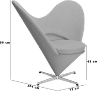 Heart Chair Deep Red image.