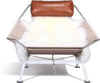 Flag Halyard Chair - PP225 Dark Tan image.