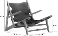 Hunting Chair Black/Solid Oak image.
