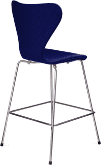 Series 7 Barstool Upholstered Blue image.