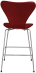 Series 7 Counter Stool Upholstered Red image.