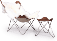 Butterfly Chair With throw/Black  image.