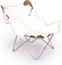 Butterfly Chair With throw/Black  image.