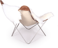 Butterfly Chair With throw/Black  image.