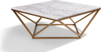 Jasmine Coffee Table  White Marble image.
