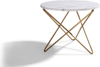 Star Marble Coffee Table   White Marble image.
