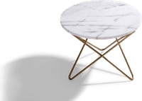Star Marble Coffee Table   White Marble image.