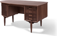 Leon Desk Walnut Veneer image.