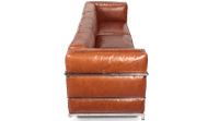 LC3 Style 3 Seater Grand Sofa Dark Tan image.
