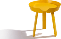 Around Style Coffee Table - Small Yellow Lacquered image.