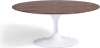 Tulip Oval Coffee Table - Walnut Walnut/Small image.