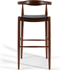 Elbow Style Counter Stool Black/Solid Oak image.