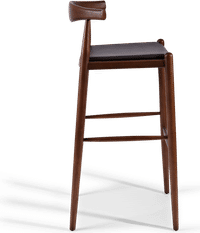 Elbow Style Counter Stool Black/Solid Oak image.
