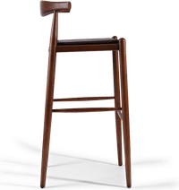 Elbow Style Counter Stool Black/Solid Oak image.