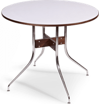Swag Leg Dining Table White image.