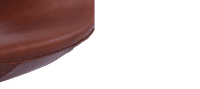 The Swan Chair  Premium Leather/With piping/Dark Tan image.