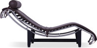 LC4 Style Chaise Longue Premium Leather/Mocha image.