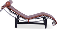 LC4 Style Chaise Longue Premium Leather/Tan image.